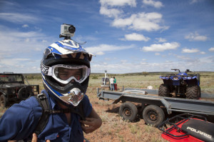 PJ gets ready for the muster